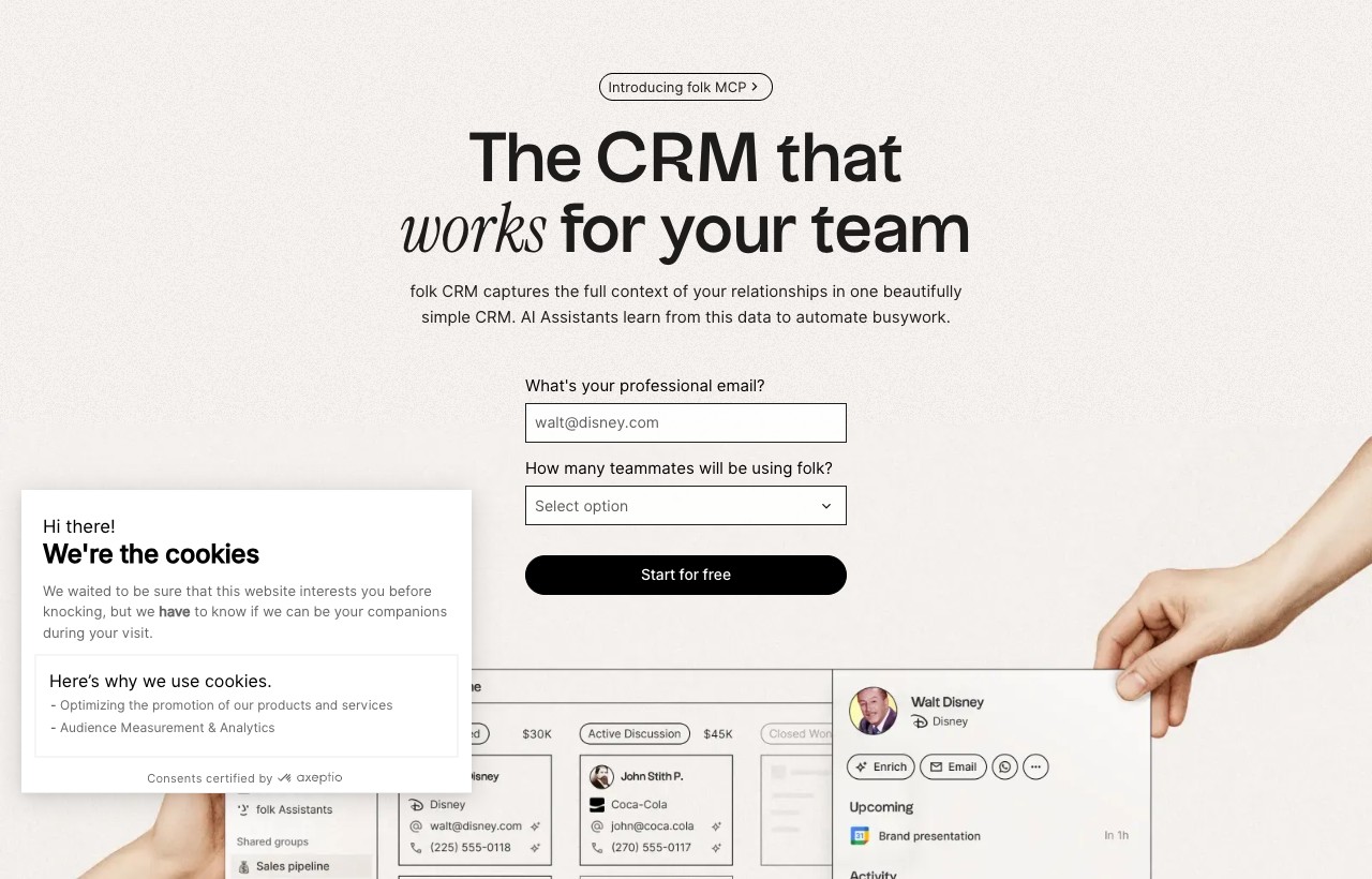 Folk product interface
