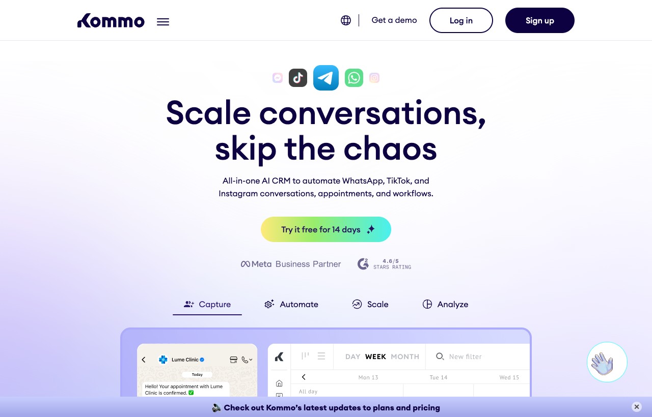 Kommo product interface