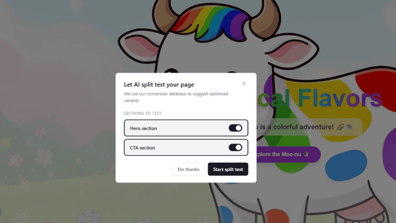 Split test funnels in Inflowave to optimize conversions