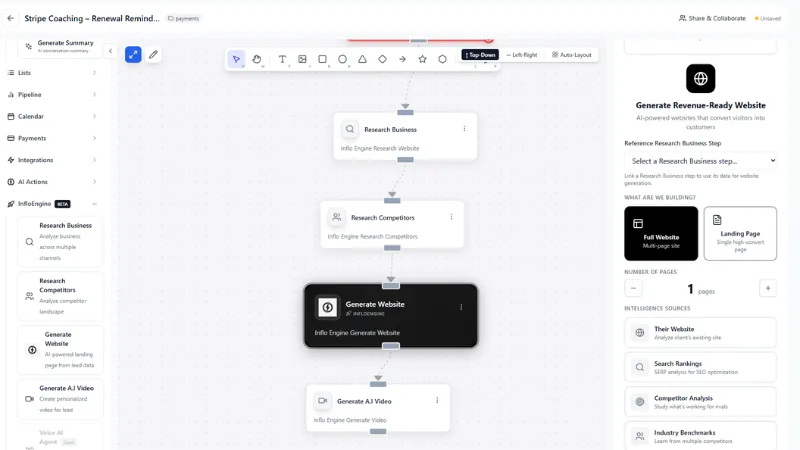 Example Instagram workflow 1 - comment trigger to DM automation