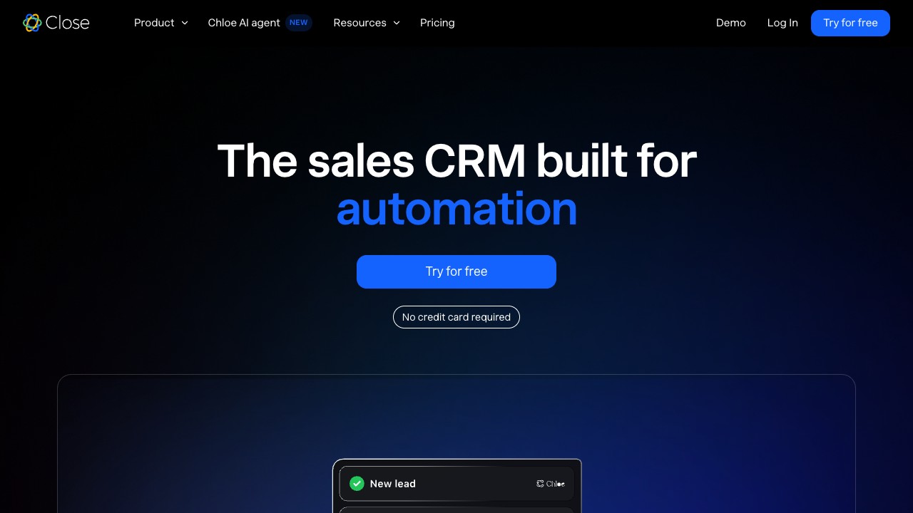 Close product interface
