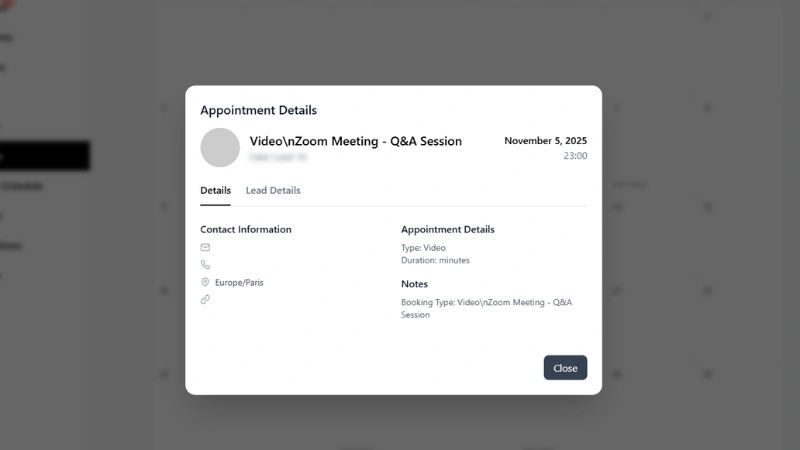 Instagram chatbot creates Zoom appointments automatically