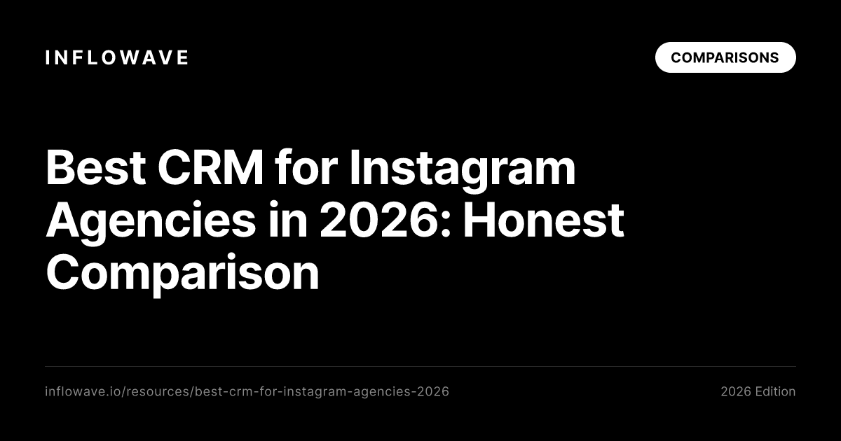 Best CRM for Instagram Agencies in 2026: Honest Comparison