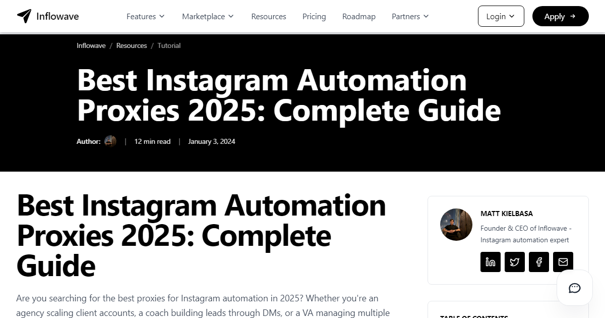 Best Instagram Automation Proxies 2025: Complete Guide