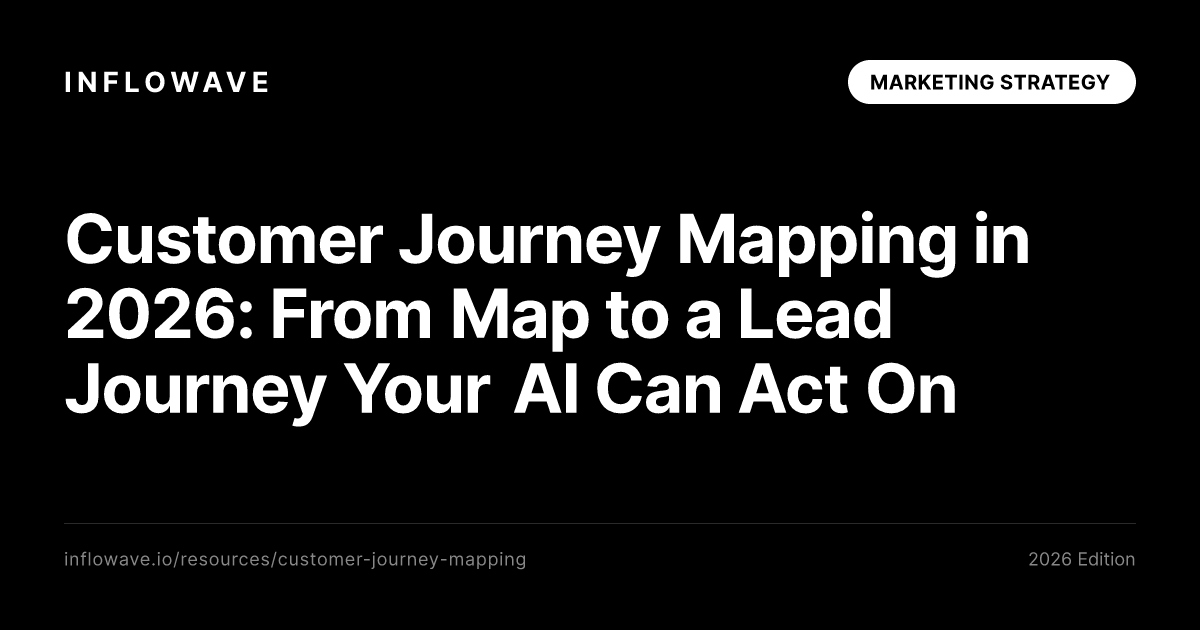 Customer Journey Mapping in 2026: From Map to a Lead Journey Your AI Can Act On