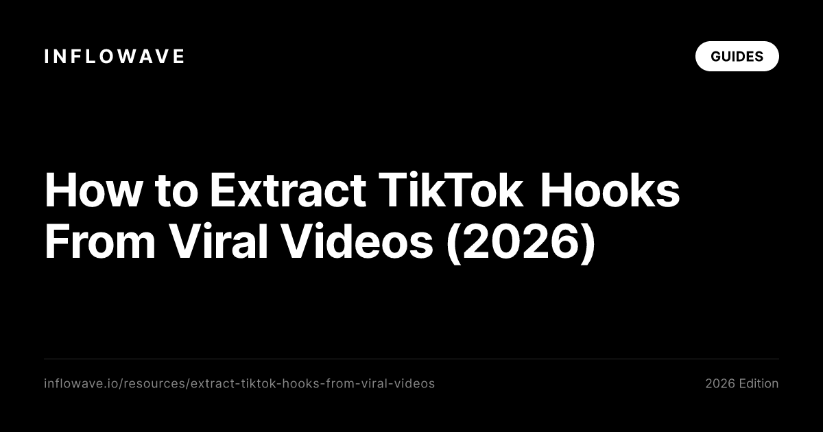 How to Extract TikTok Hooks From Viral Videos (2026)