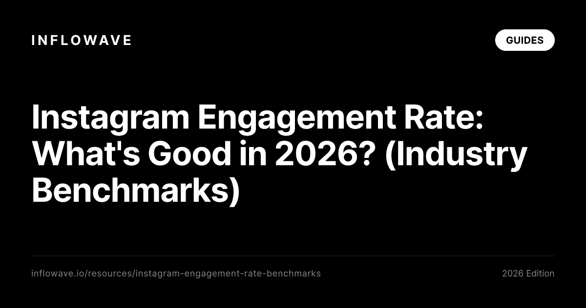 Instagram Engagement Rate: What's Good in 2026? (Industry Benchmarks)