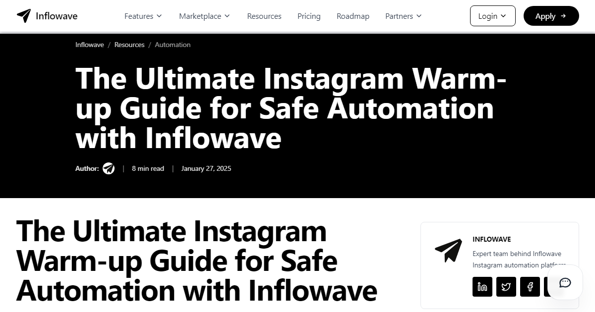 The Ultimate Instagram Warm-up Guide for Safe Automation with Inflowave