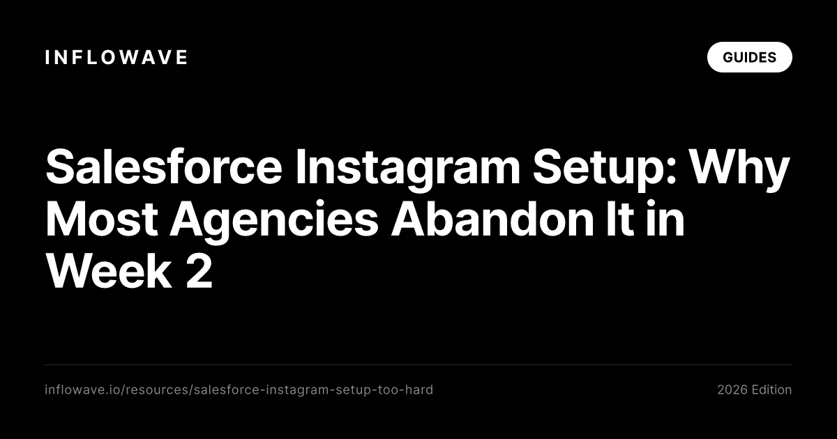 Salesforce Instagram Setup: Why Most Agencies Abandon It in Week 2