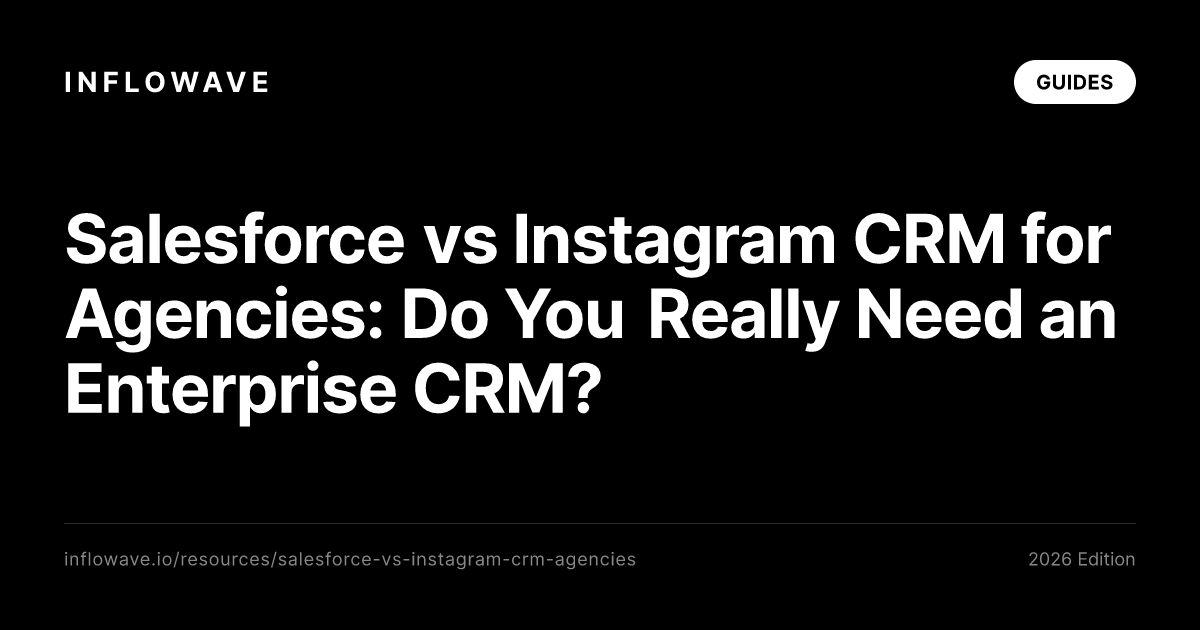 Salesforce vs Instagram CRM for Agencies: Do You Really Need an Enterprise CRM?