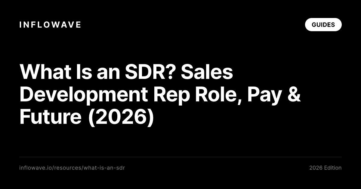 What Is an SDR? Sales Development Rep Role, Pay & Future (2026)