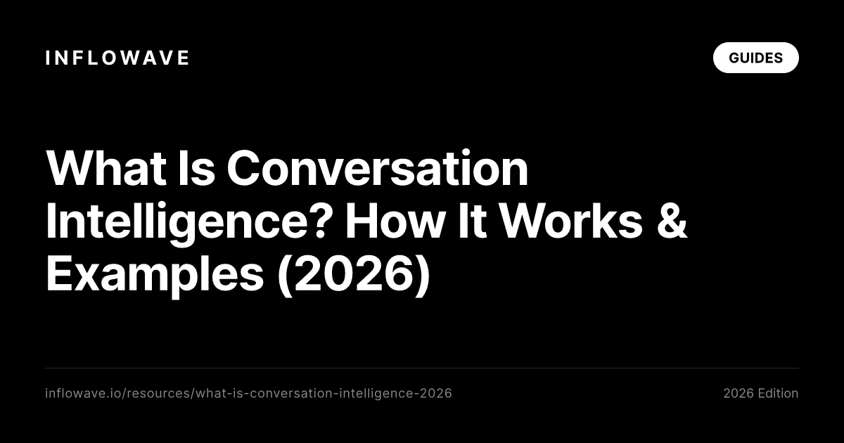 What Is Conversation Intelligence? How It Works & Examples (2026)