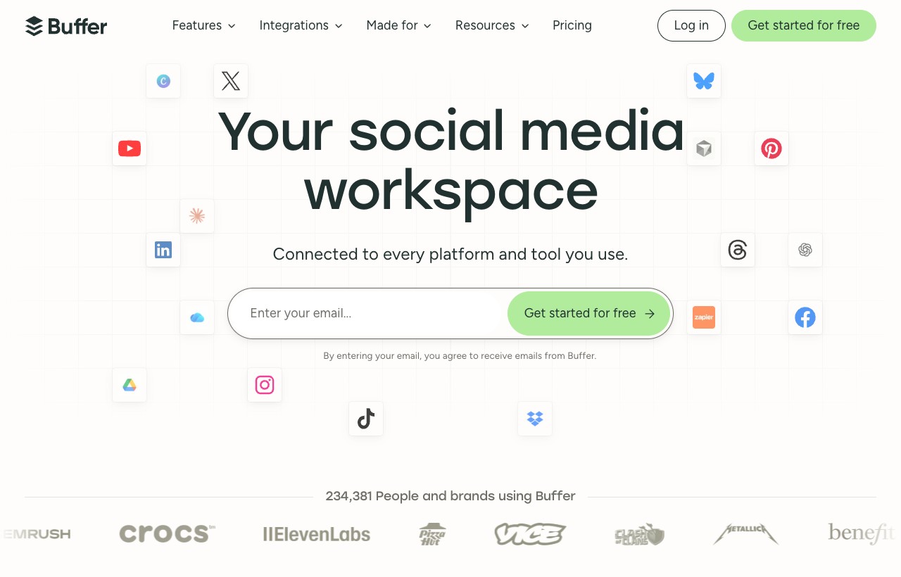 Buffer product interface