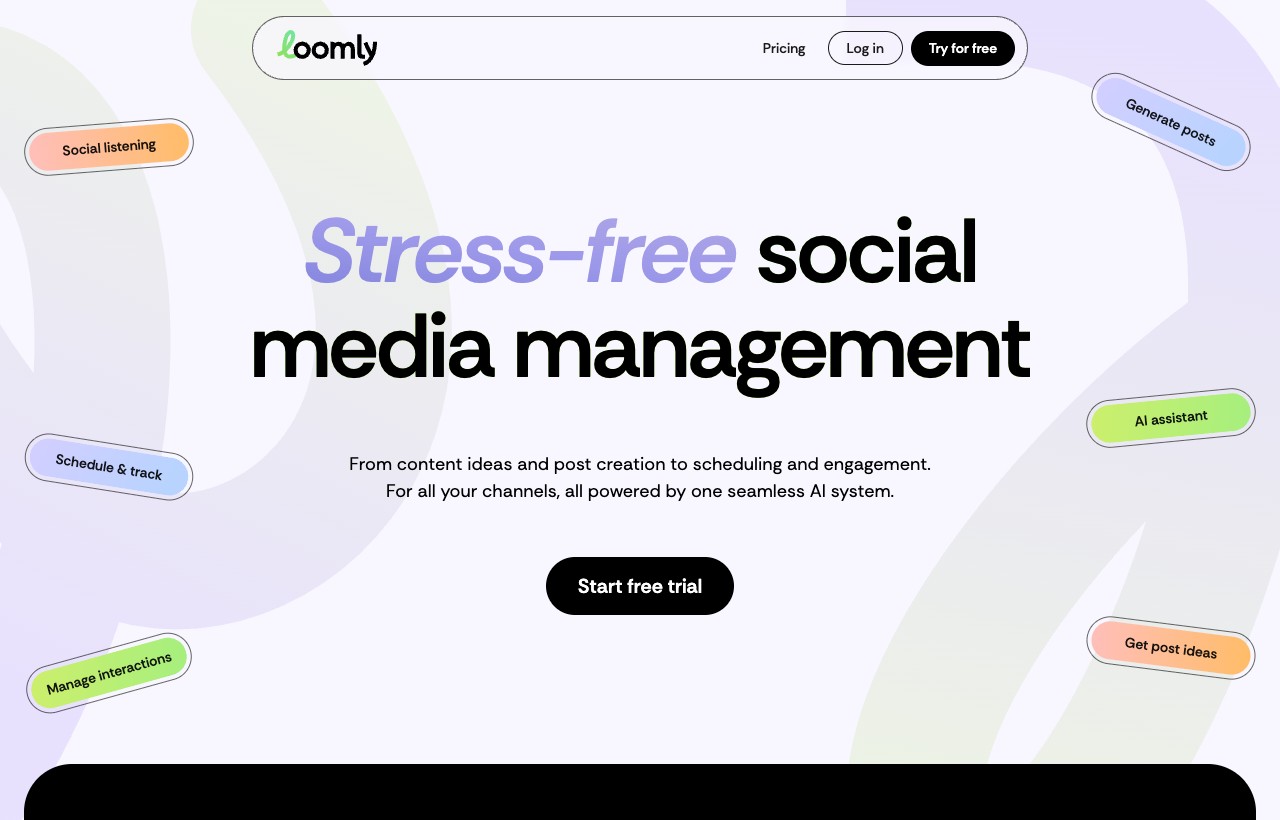 Loomly product interface