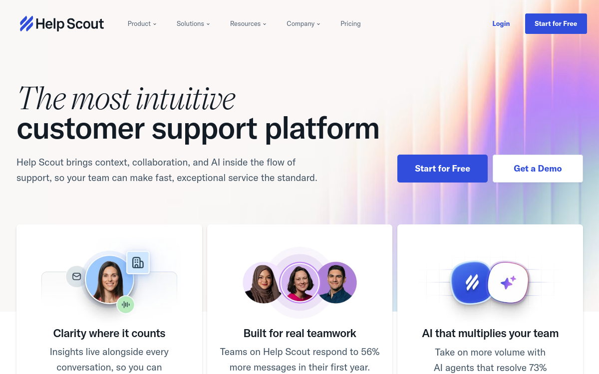 Help Scout product interface